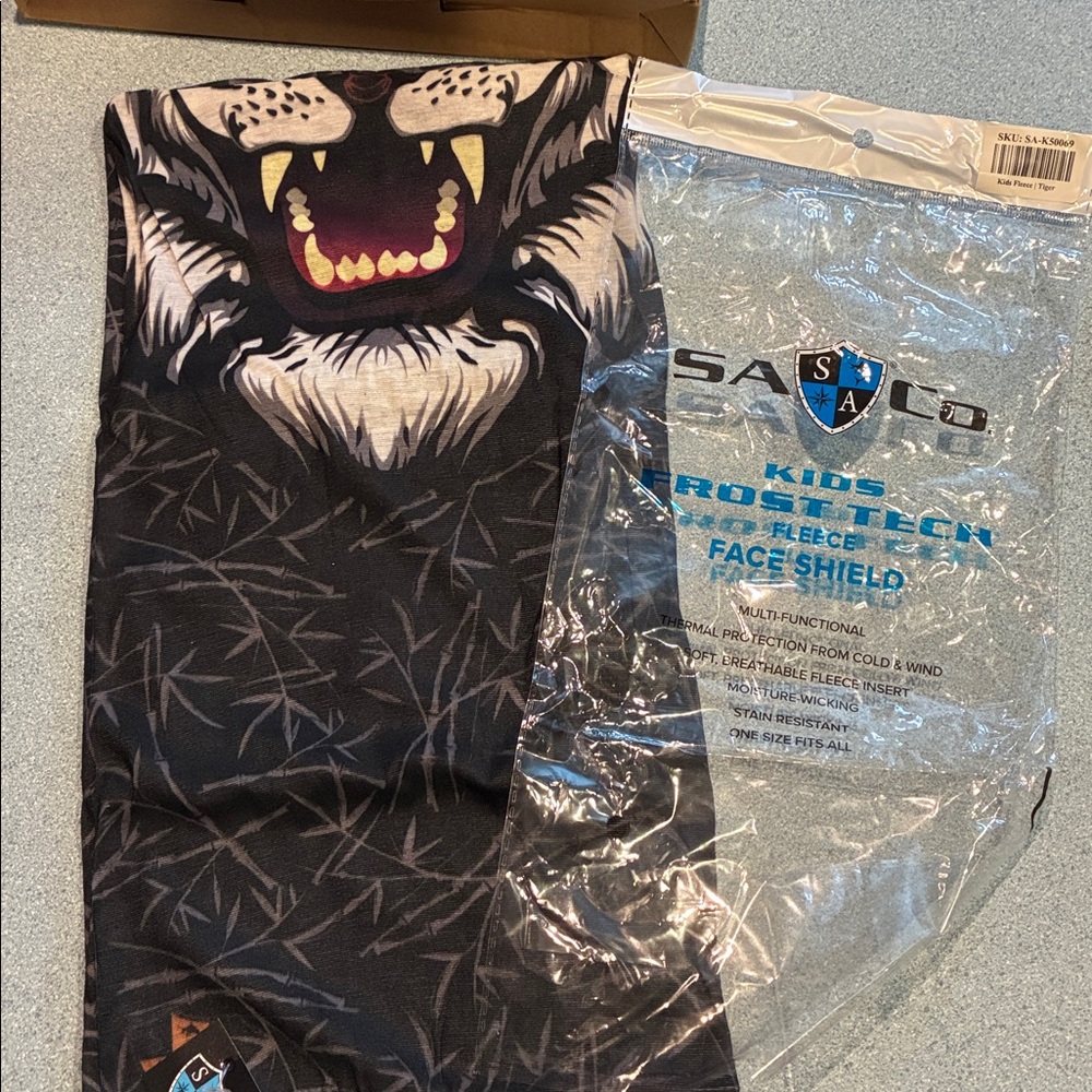 3/$8 Thermal Face Mask saber tooth